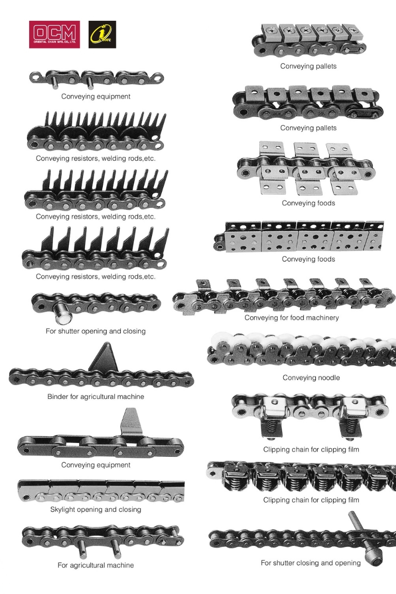Xích có tay gá đặc biệt Custom attachment chain OCM